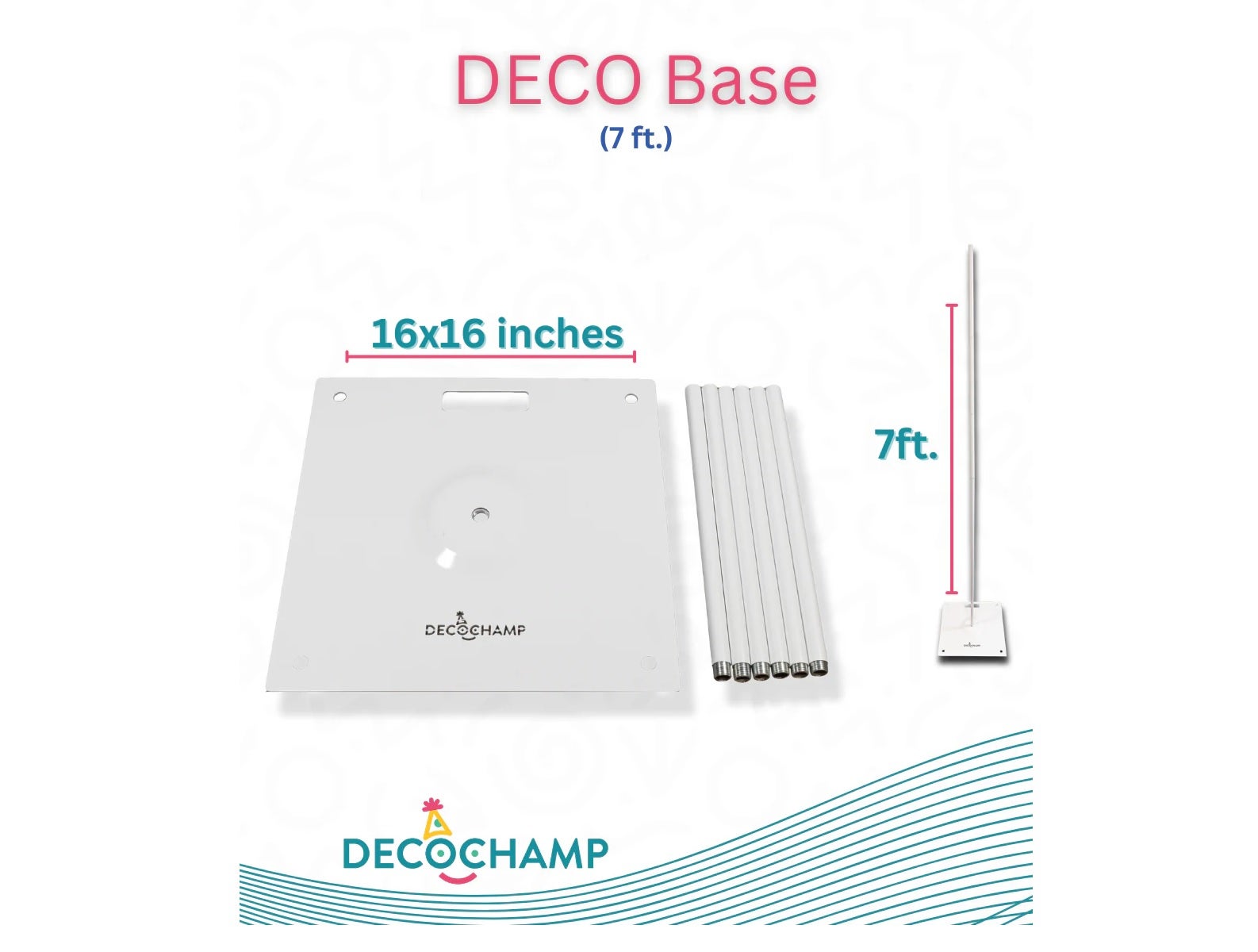 DECOBASE 7FT | Majestic Party Rentals & Balloons