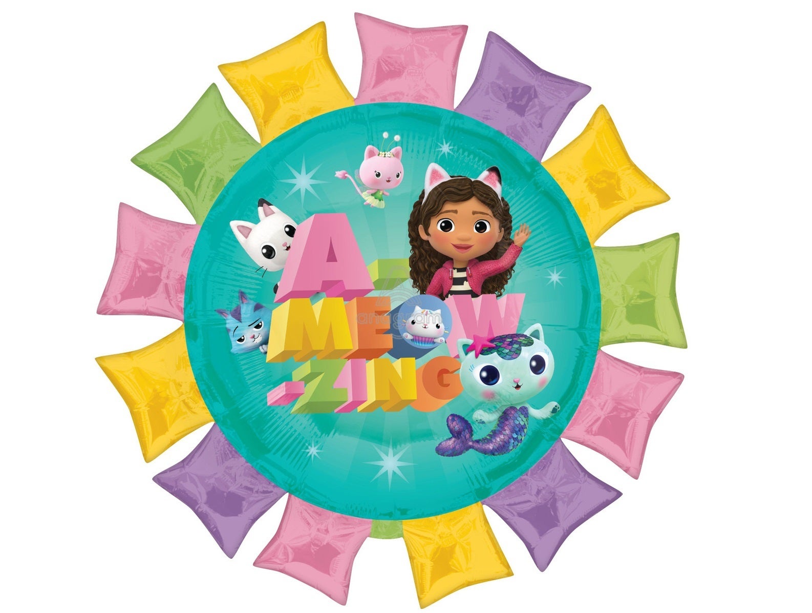 Ballonnen 30 cm, Gabby's Dollhouse Mix (1 verpakking/6 st